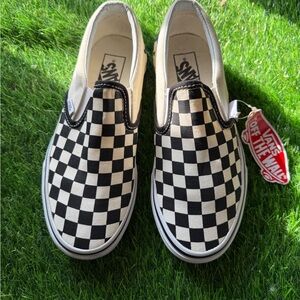 Vans Kids Checkered Slip-On Sneakers